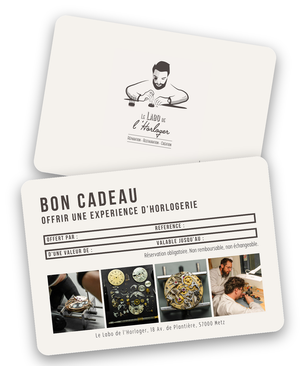 Bon cadeau Le Labo de l'Horloger